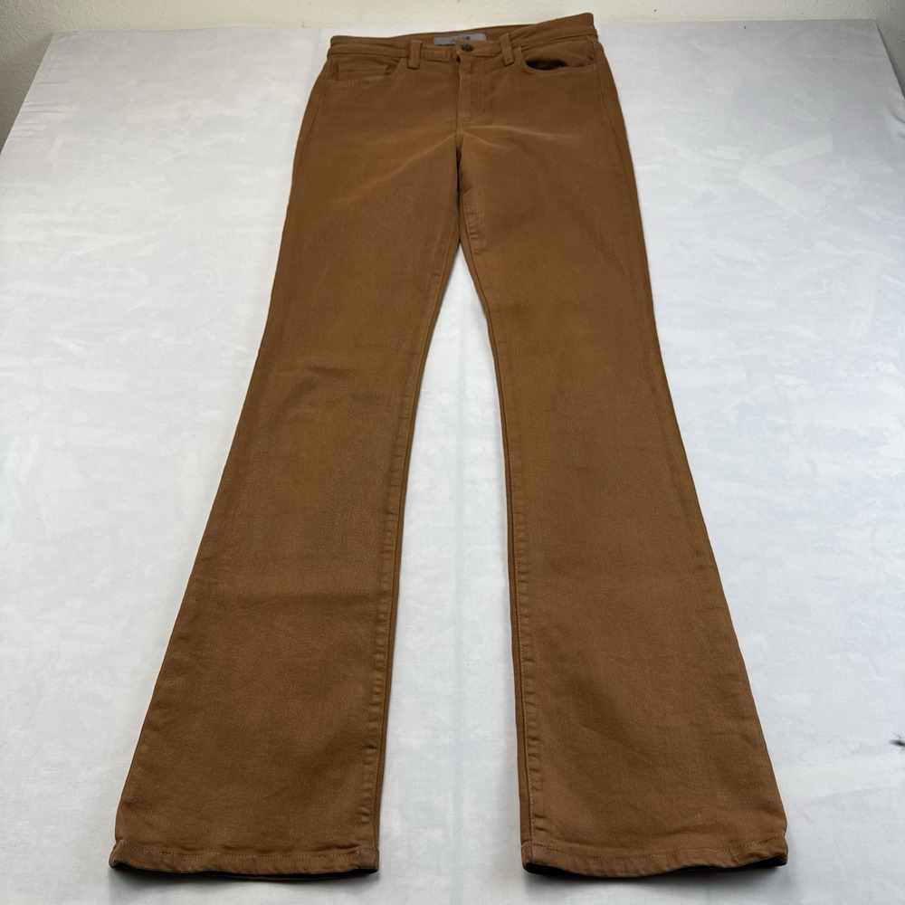 Joe's Jeans Women's 29 High Rise Coated Caramel Flare Jeans